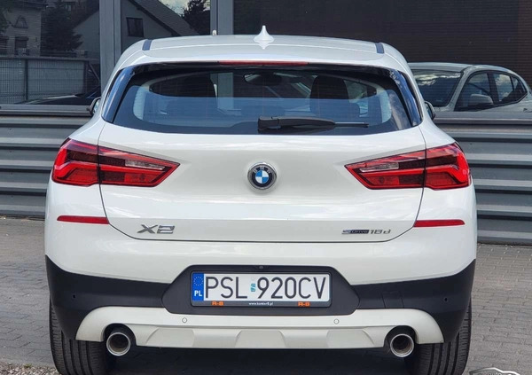 BMW X2 cena 93900 przebieg: 106396, rok produkcji 2018 z Piła małe 631